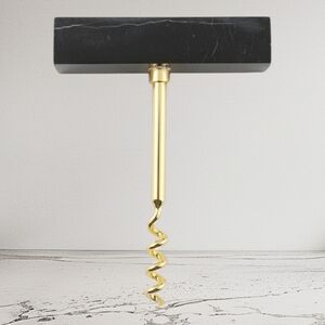 Thirstystone black marble handle corkscrew wine